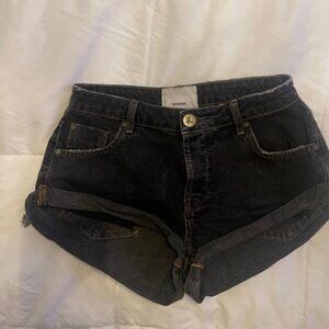 One Teaspoon black bandits shorts size 26